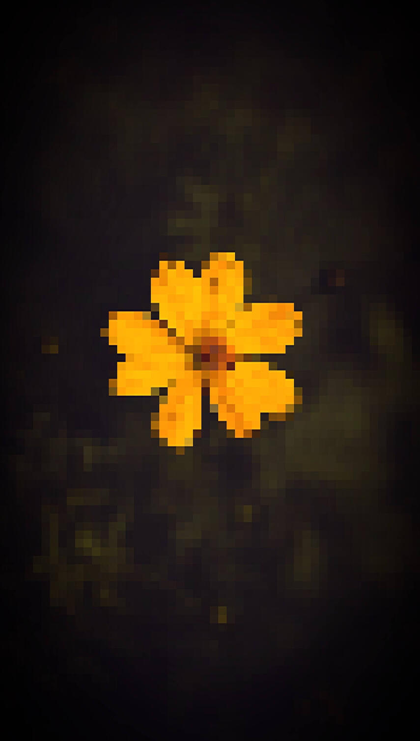 Pixelated Flower